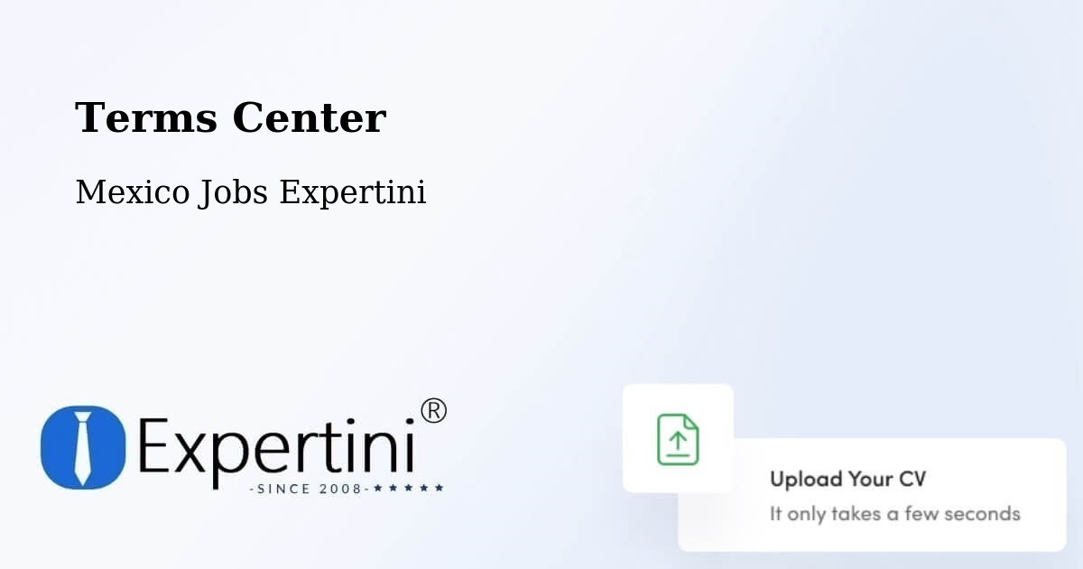Terms Center - Mexico Jobs Expertini